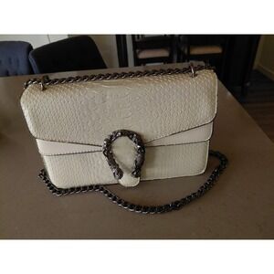 Crossbody Bag Purses for Women - Snake Printed Vegan Leather Clutch Purses Top